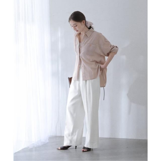 ラ トータリテ（La TOTALITE）/《追加》【洗える】シュシュSETピーチサテン起毛シャツ