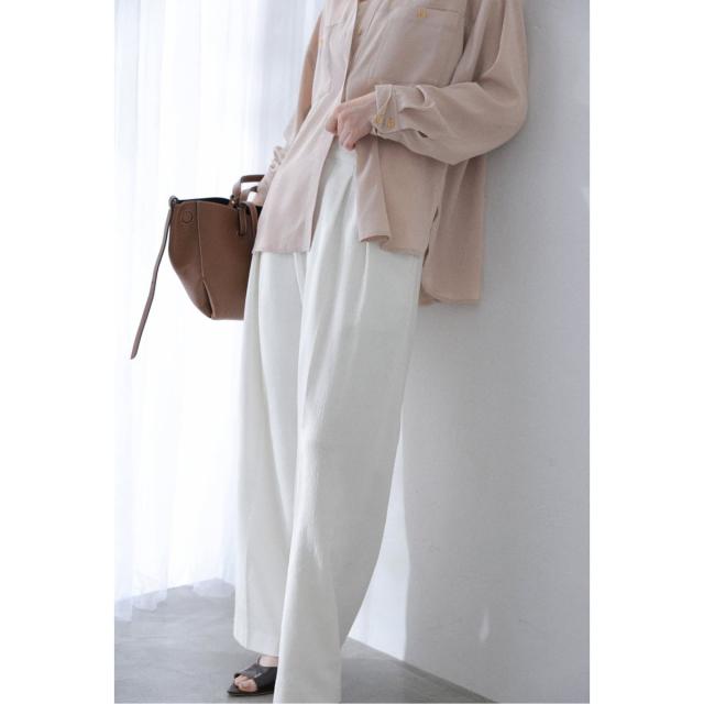 ラ トータリテ（La TOTALITE）/《追加》【洗える】シュシュSETピーチサテン起毛シャツ