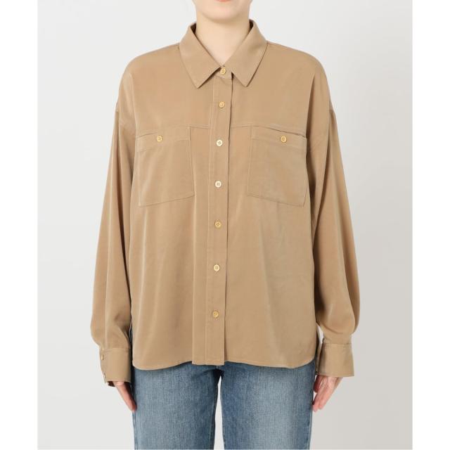 ラ トータリテ（La TOTALITE）/《追加》【洗える】シュシュSETピーチサテン起毛シャツ