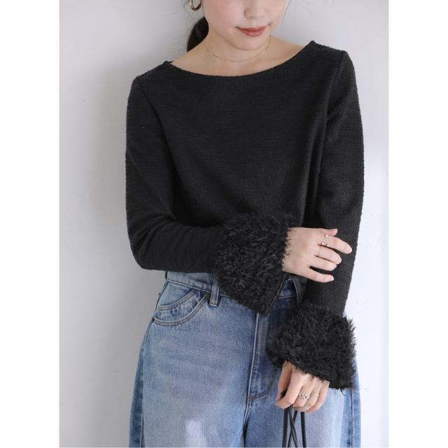 ラ トータリテ（La TOTALITE）/【洗える】ジャガードスリーブプルオーバー