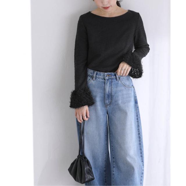 ラ トータリテ（La TOTALITE）/【洗える】ジャガードスリーブプルオーバー ラ トータリテ（La TOTALITE）/【洗える】ジャガードスリーブプル