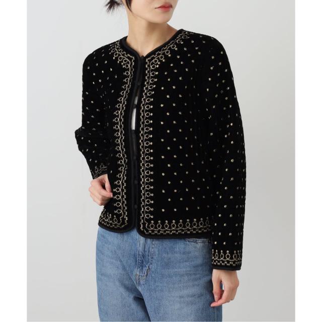 まとめ）長袖ブルゾン 制電ソフトツイル ネイビー Sサイズ〔×3セット