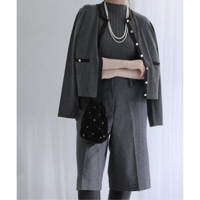 ラ トータリテ（La TOTALITE）/《追加》【洗える】バイカラーアンサンブルカーディガン