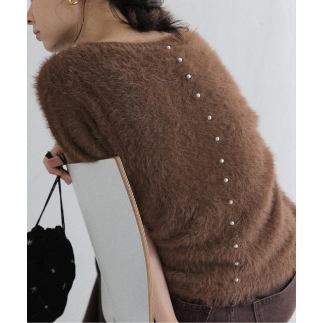 ラ トータリテ（La TOTALITE）/《WEB限定追加》【洗える】ファーバックパールプルオーバー