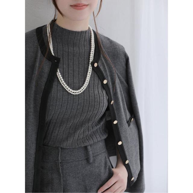 ラ トータリテ（La TOTALITE）/《追加２》バイカラーアンサンブルカーディガン