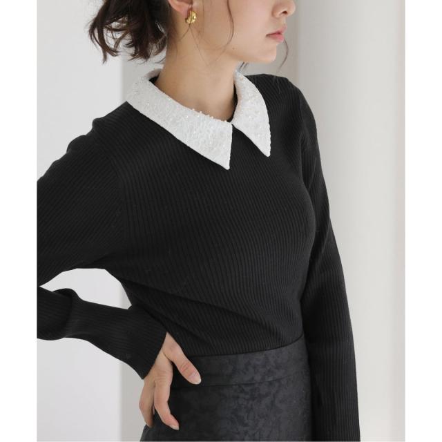 ラ トータリテ（La TOTALITE）/【洗える】パールカラー2WAYニット