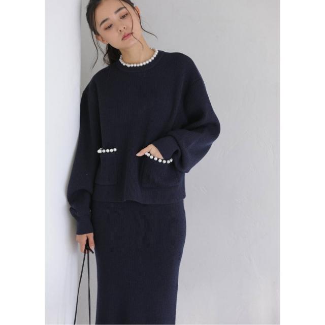 ラ トータリテ（La TOTALITE）/【洗える】パールニットアップ