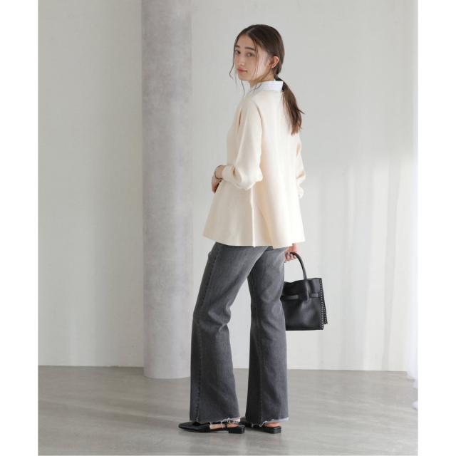 ラ トータリテ（La TOTALITE）/《予約》【洗える】ウォッシャブルペプラムニットプルオーバー