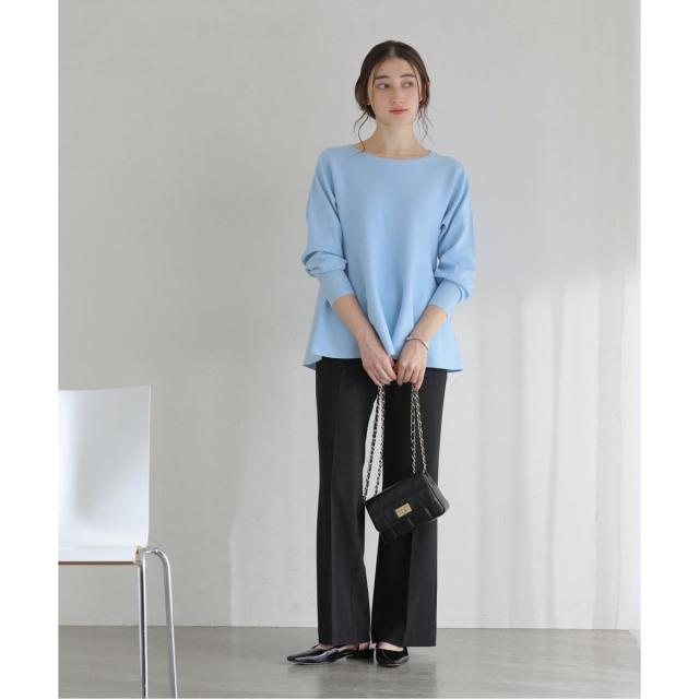 ラ トータリテ（La TOTALITE）/《予約》【洗える】ウォッシャブルペプラムニットプルオーバー