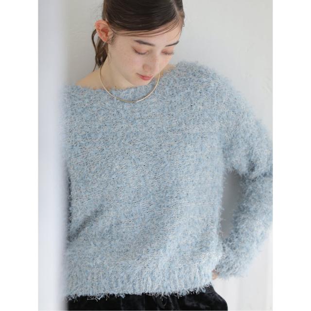 ラ トータリテ（La TOTALITE）/《予約》【洗える】ファンシーヤーンニットプルオーバー