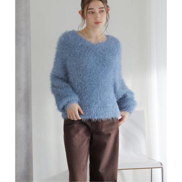 ラ トータリテ（La TOTALITE）/《追加予約》【洗える】2WAYフェザーニット