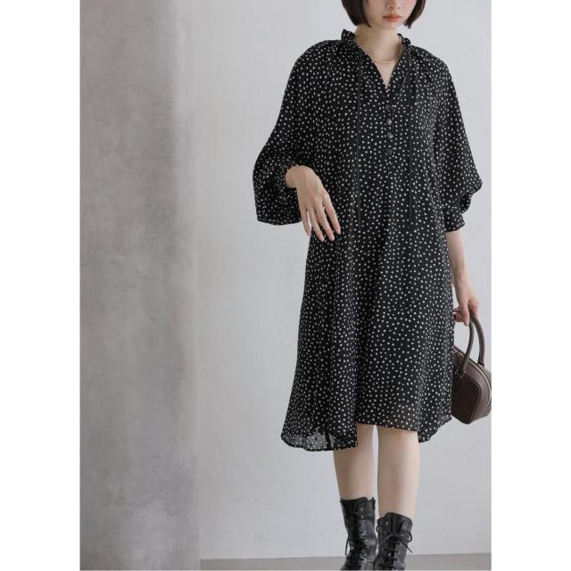 ラ トータリテ（La TOTALITE）/《追加予約》【洗える】ドットミニワンピース