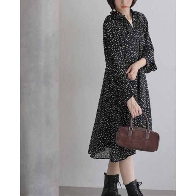 ラ トータリテ（La TOTALITE）/《追加予約》【洗える】ドットミニワンピース