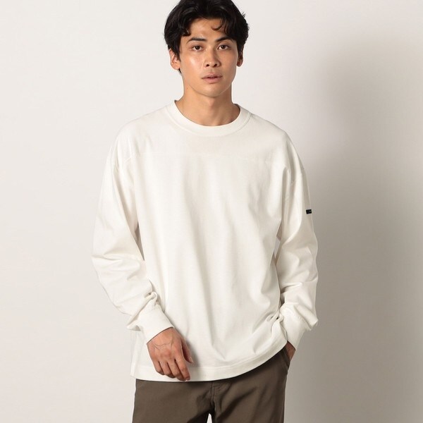 グランドパーク（Grand PARK）/日本製 デラヴェ天竺切り替えロングスリーブTシャツ