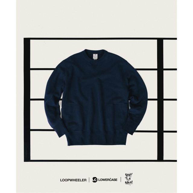 エディフィス（EDIFICE）/【LOOPWHEELER for LOWERCASE × POGGYTHEMAN】別注 クルーネック_1