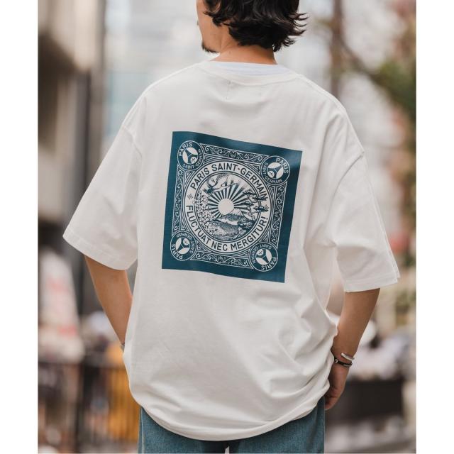 エディフィス（EDIFICE）/【Paris Saint−Germain×Makoto Yamaki】BANDANA プリントTシャの通販は 7,216円
