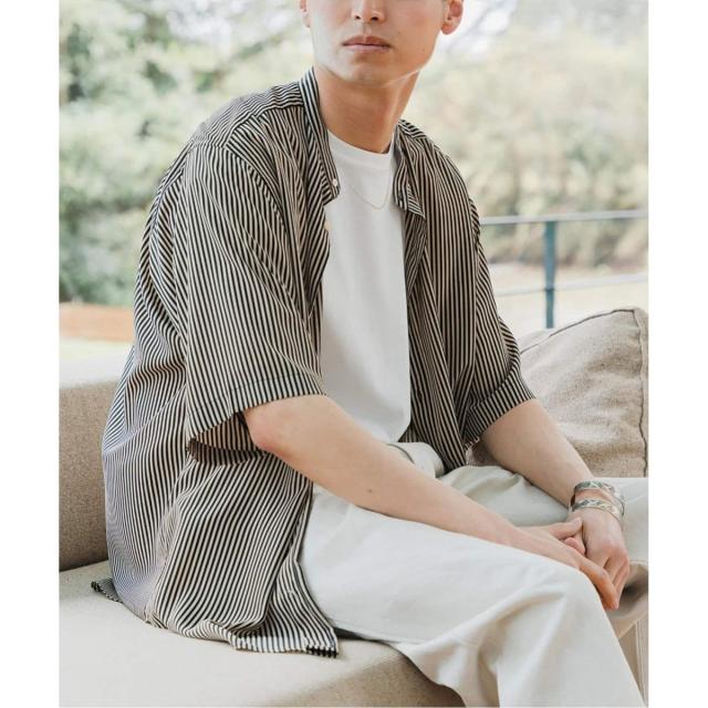 エディフィス（EDIFICE）/《追加》パターンデシン 半袖スタンドカラーシャツの通販は