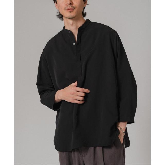 エディフィス（EDIFICE）/《追加》ドレーピー 8分袖 バンドカラープルオーバーシャツの通販は 8,470円