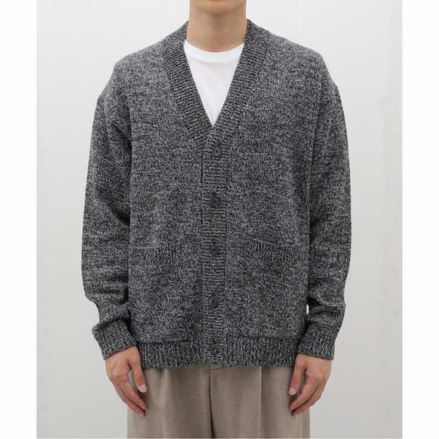 エディフィス（EDIFICE）/ATON(エイトン) BABY WOOL MOULINE OVERSIZED CARDIGAN