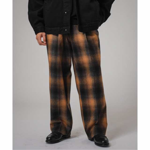 【NEW】エディフィス（EDIFICE）/PENDLETON(ペンドルトン) 別注 2TUCK SLACKS