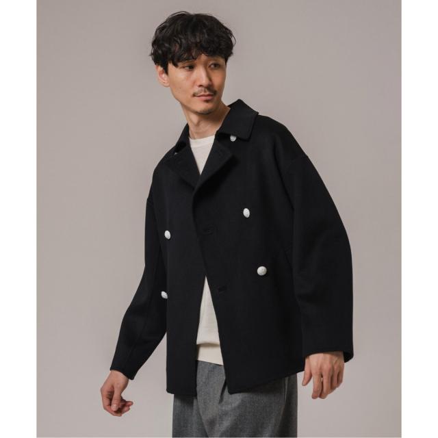 2024AW. CALMERハミルトンショートPコート ☆極美品☆CALMER ハミルトンリバー Pコート (2号Mサイズ