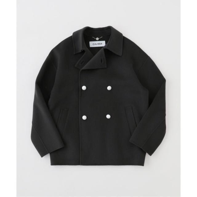 2024AW. CALMERハミルトンショートPコート 24AW/CALMER/別注/ハミルトンリバーPコート/コート/-/ウール/NVY