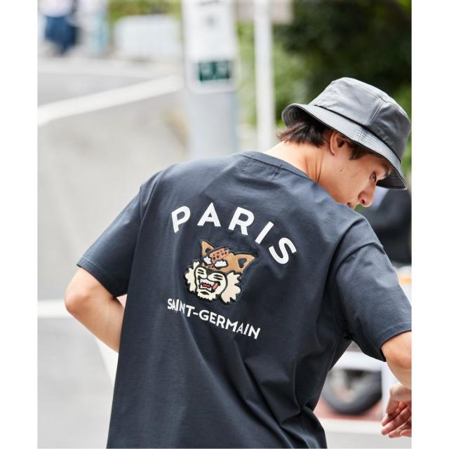 エディフィス（EDIFICE）/【Paris Saint−Germain】カレッジロゴ刺しゅう Tシャツ エディフィス（EDIFICE）/【Paris Saint−Germain】カレッジロゴ