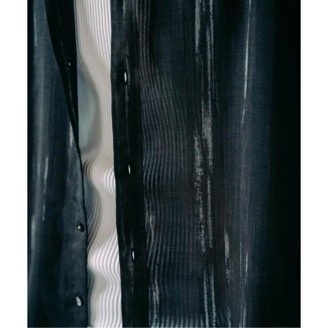 エディフィス（EDIFICE）/《追加》パターンクリスプショートスリーブバンドカラーシャツ