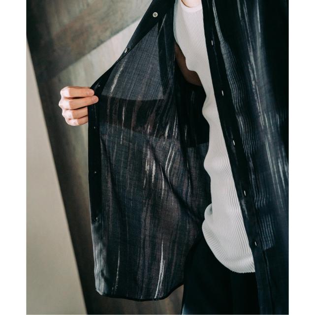 エディフィス（EDIFICE）/《追加》パターンクリスプショートスリーブバンドカラーシャツ