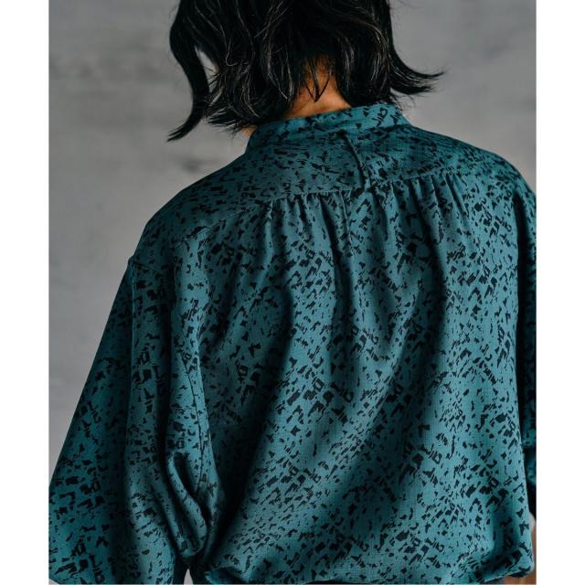 エディフィス（EDIFICE）/《追加》パターンクリスプショートスリーブバンドカラーシャツ