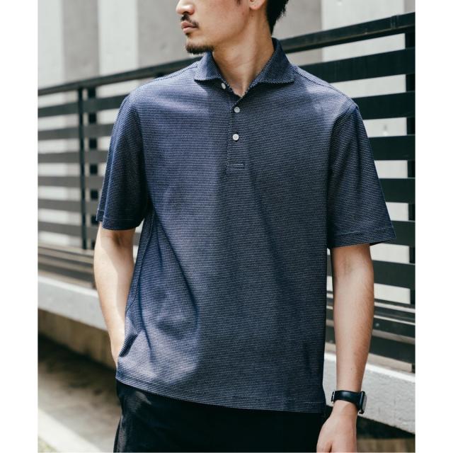 エディフィス（EDIFICE）/《追加》吸水速乾＆高通気機能 COOLMAX ハニカムボーダー ポロシャツ