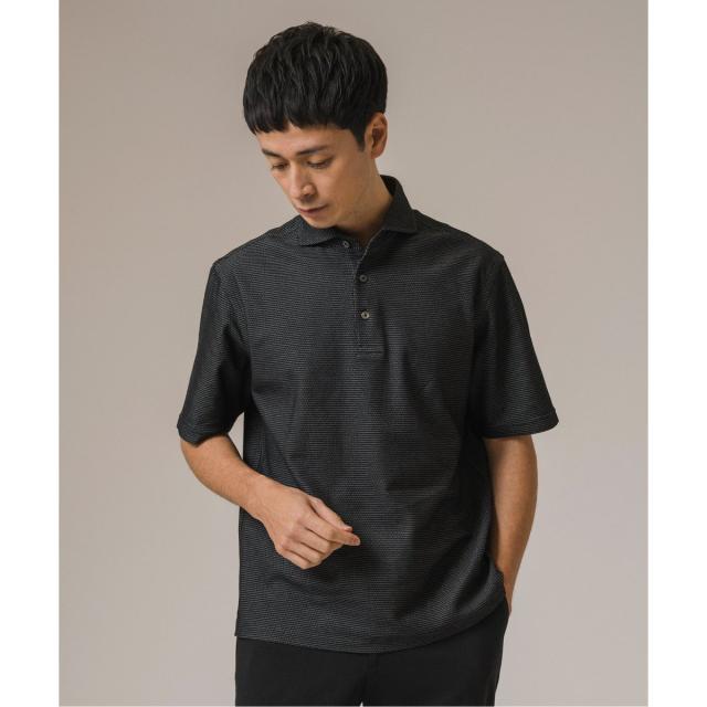 エディフィス（EDIFICE）/《追加》吸水速乾＆高通気機能 COOLMAX ハニカムボーダー ポロシャツ