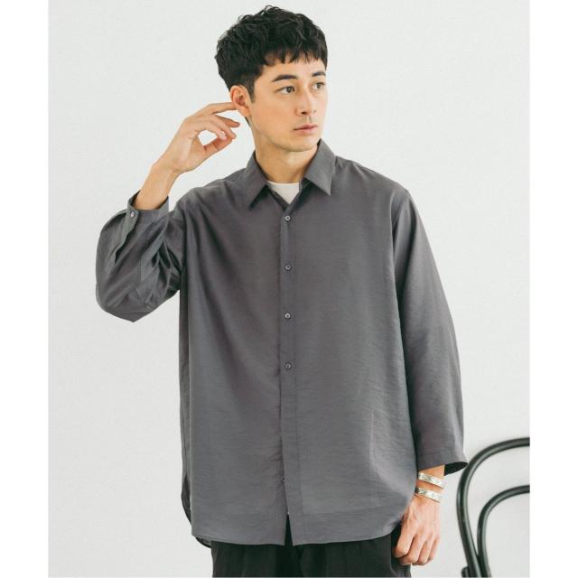 エディフィス（EDIFICE）/シアー バンブー 8分袖 レギュラーシャツ