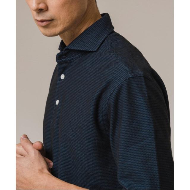 エディフィス（EDIFICE）/《追加》吸水速乾＆高通気機能 COOLMAX ハニカムボーダー ポロシャツ2