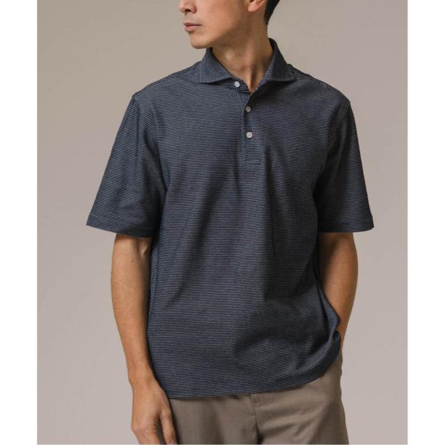 エディフィス（EDIFICE）/《追加》吸水速乾＆高通気機能 COOLMAX ハニカムボーダー ポロシャツ2