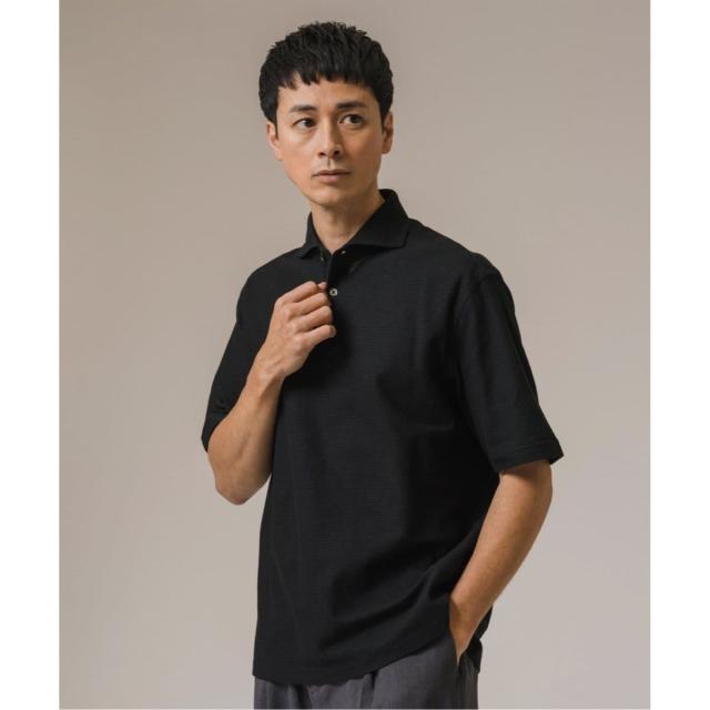 エディフィス（EDIFICE）/《追加》吸水速乾＆高通気機能 COOLMAX ハニカムボーダー ポロシャツ2