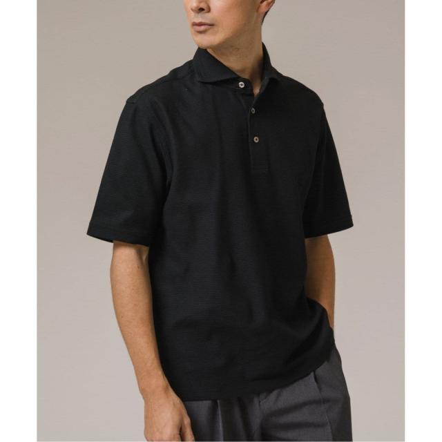 エディフィス（EDIFICE）/《追加》吸水速乾＆高通気機能 COOLMAX ハニカムボーダー ポロシャツ2