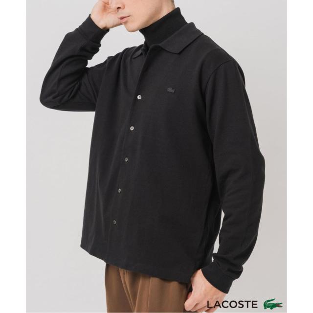 エディフィス（EDIFICE）/LACOSTE(ラコステ) 別注 フルオープン ロングスリーブポロシャツ
