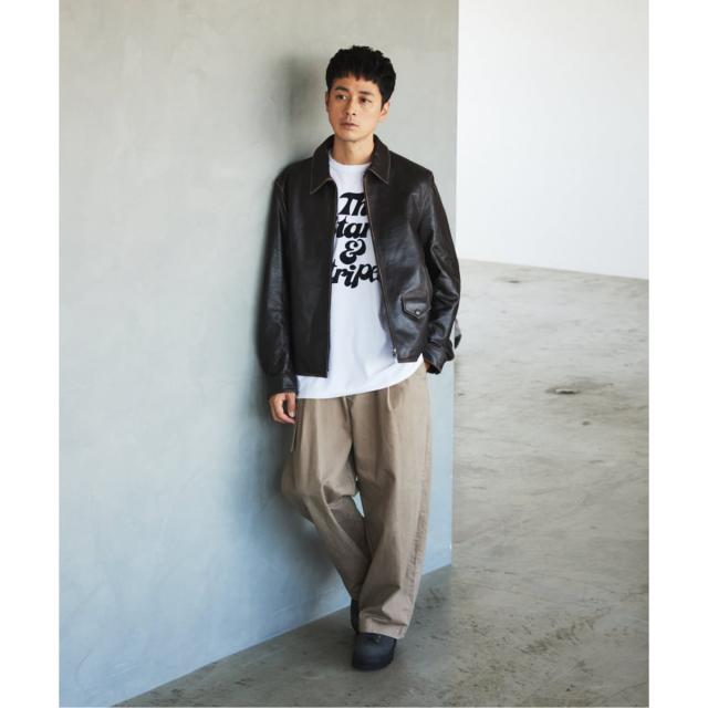 エディフィス（EDIFICE）/ラムレザー フレンチアンティーク ライダース