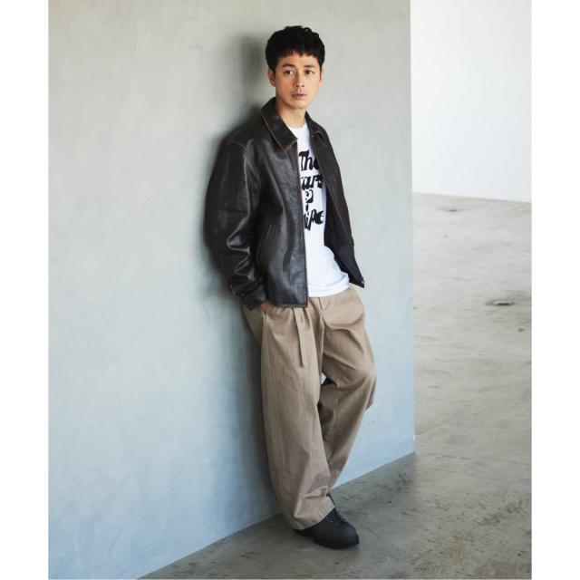 エディフィス（EDIFICE）/ラムレザー フレンチアンティーク ライダース