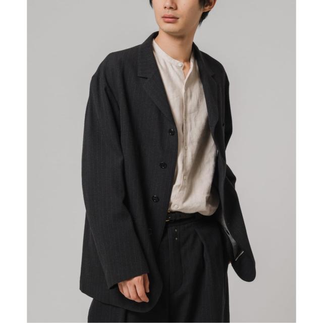 エディフィス（EDIFICE）/ETS．MATERIAUX(マテリオ) ウール/シルク サック コート