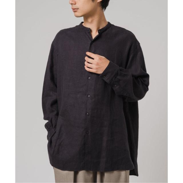 エディフィス（EDIFICE）/ETS．MATERIAUX(マテリオ) リネン ファーマー ロングシャツ