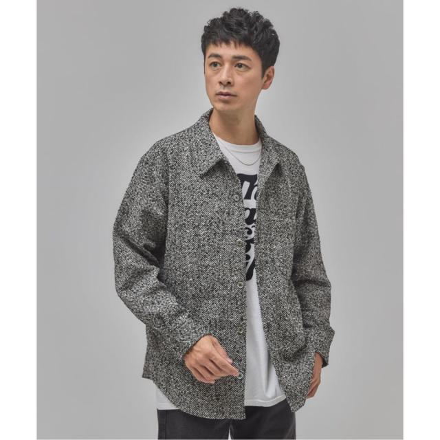 エディフィス（EDIFICE）/Frank ツイード シャツ ブルゾン