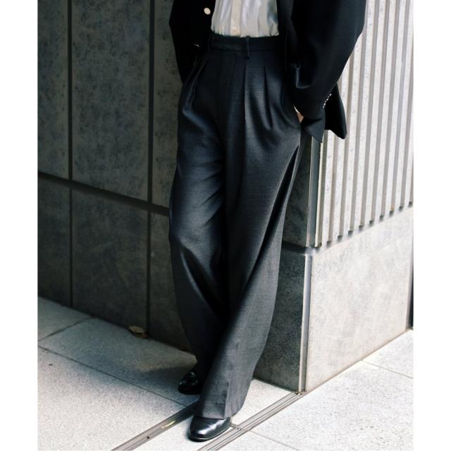 【m's braque×EDIFICE】tuck buggy pants25AW EDIFICE（エディフィス） スラックス m's braque (エムズ ブラック