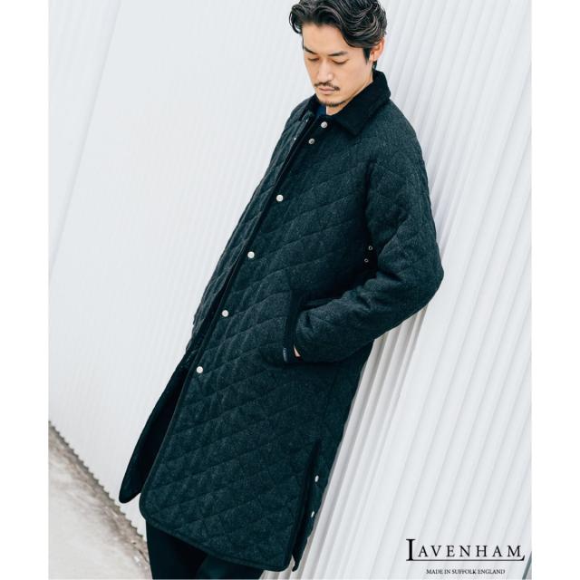 エディフィス（EDIFICE）/LAVENHAM (ラベンハム) 別注 Belted Chantry (ウールメルトン)