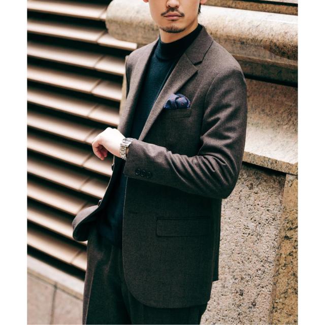 エディフィス（EDIFICE）/トップ ツイード 2ボタン ジャケット【セットアップ着用可能】