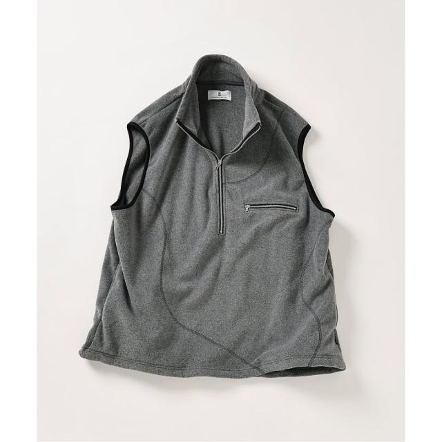 エディフィス（EDIFICE）/E． TanC(タンク) POLARTEC HALF ZIP SEAMED ベスト