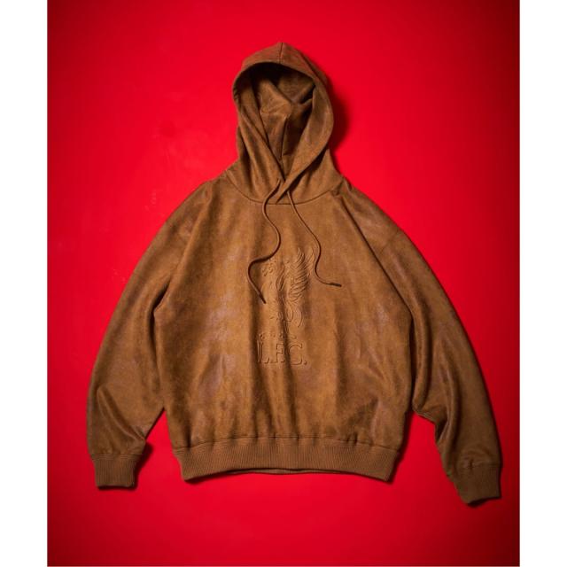 417 エディフィス（417 EDIFICE）/【Liverpool FC / リバプール FC】Fake Leather Emboss Hoodi_1