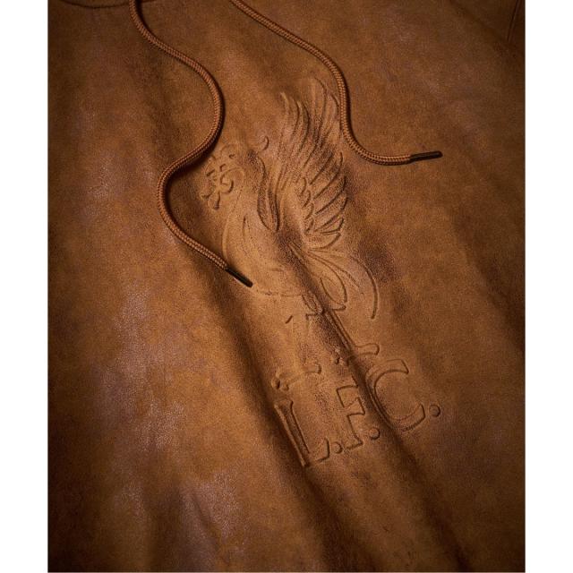 417 エディフィス（417 EDIFICE）/【Liverpool FC / リバプール FC】Fake Leather Emboss Hoodi_2