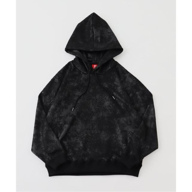 417 エディフィス（417 EDIFICE）/【Liverpool FC / リバプール FC】Fake Leather Emboss Hoodi_4